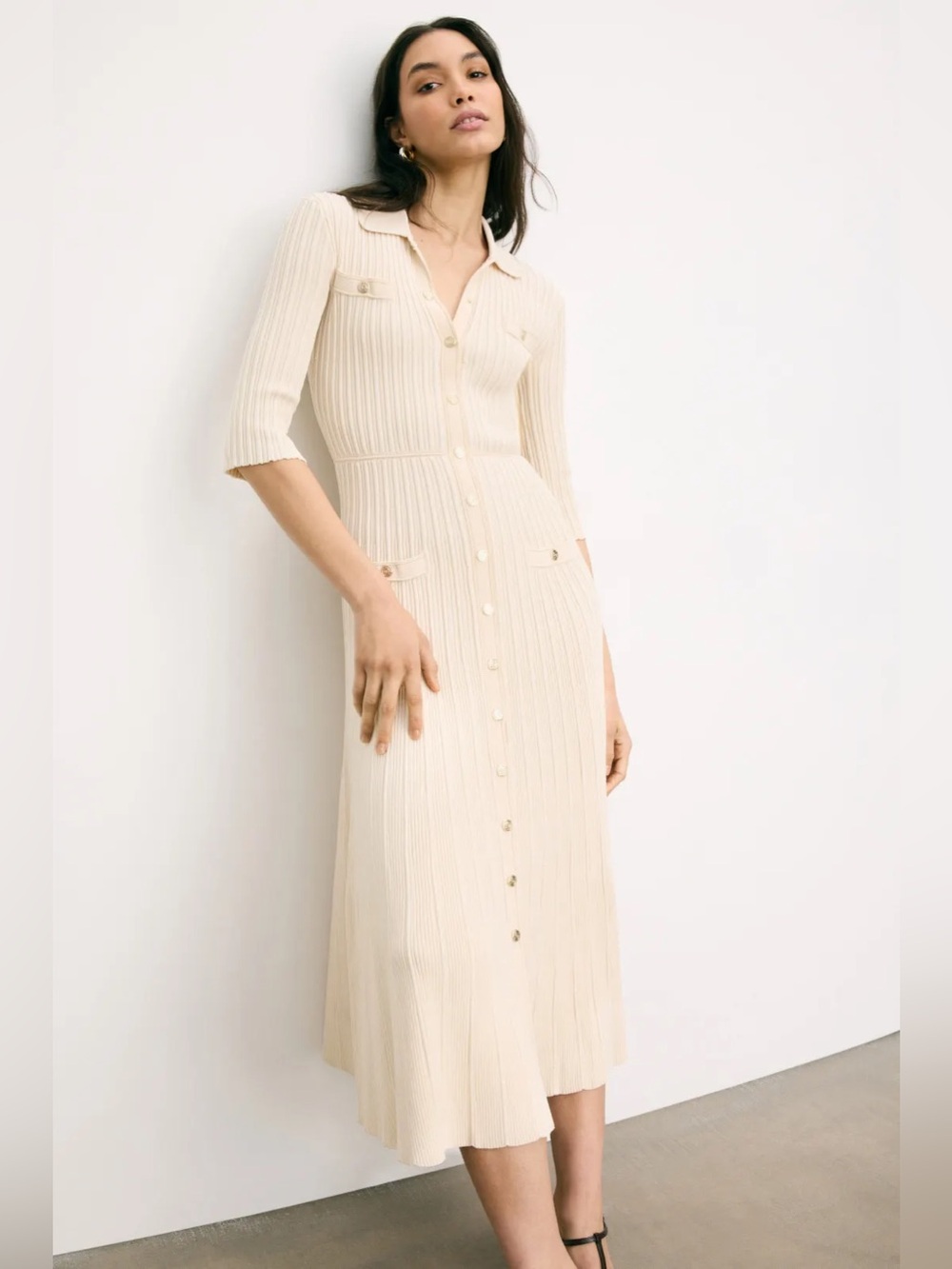 *Flawed RTR Maje Sequin Knit MIDI Dress (0469)